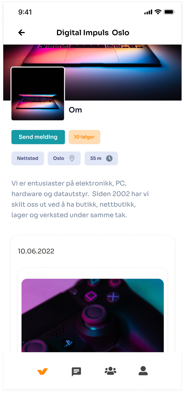 CHK consumer app — store profile